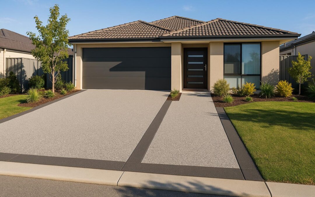 concrete driveway in a perth wa house